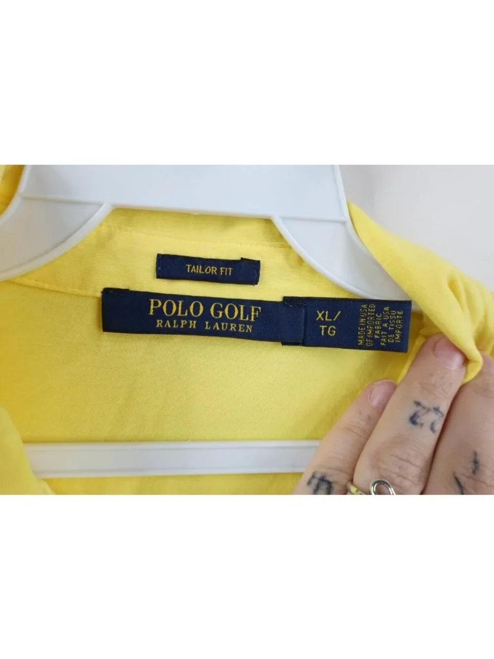 Polo Golf Ralph Lauren Mens XL Tailored Fit TGI LTD Long Sleeve Golfing Polo USA